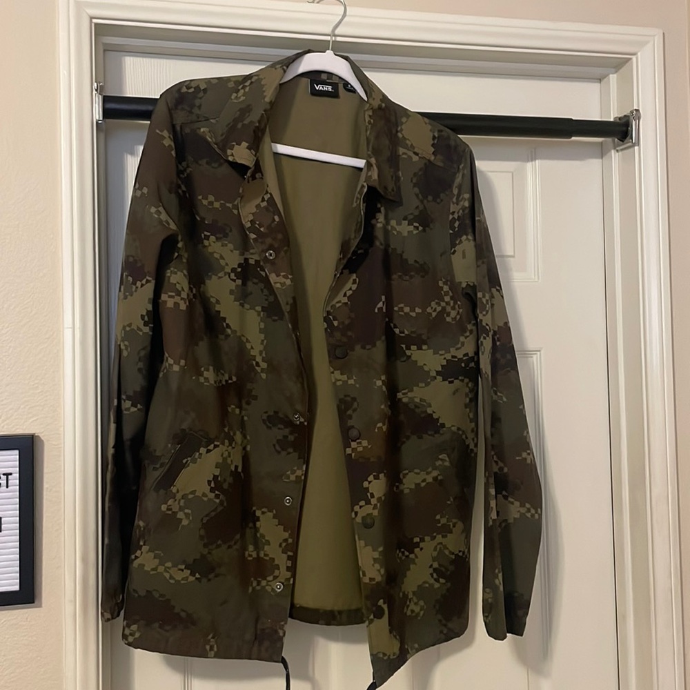 VANS army green camouflage jacket